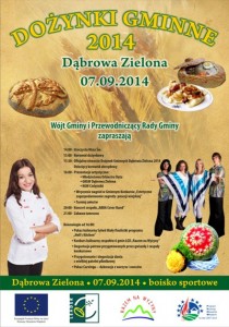 Plakat Dożynki Gminne 2014